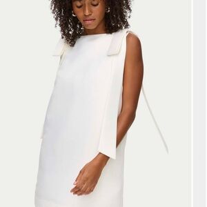 ALIGNE FERN BOW SATIN MINI DRESS